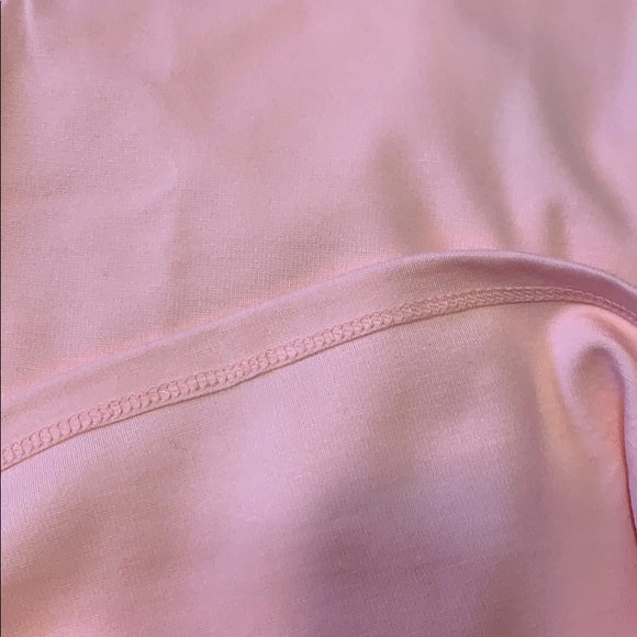 Privy Blush Pink High Neckline Mesh Cutout Midi Dress NWT - Picture 7 of 9